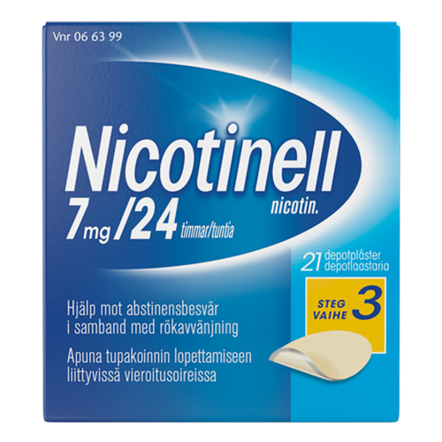 NICOTINELL depotlaastari 7 mg/24 h 21 kpl
