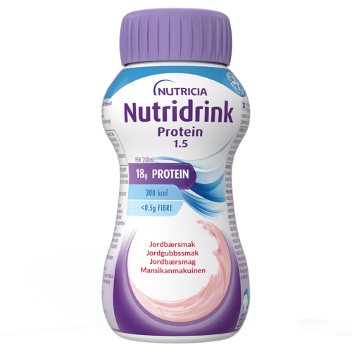 Nutridrink Protein Mansikka 4X200 ml