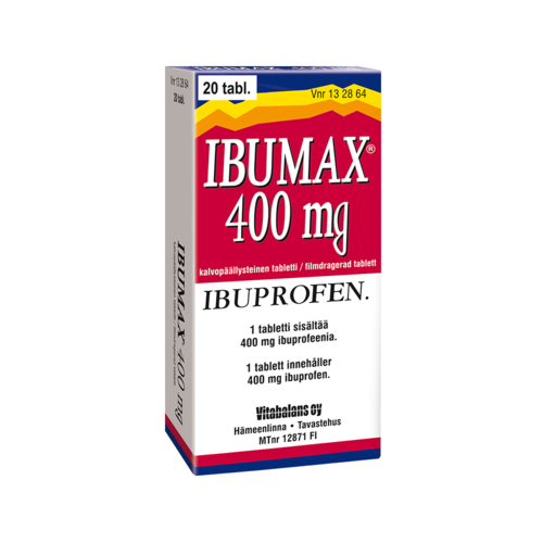 IBUMAX tabletti, kalvopäällysteinen 400 mg 20 fol